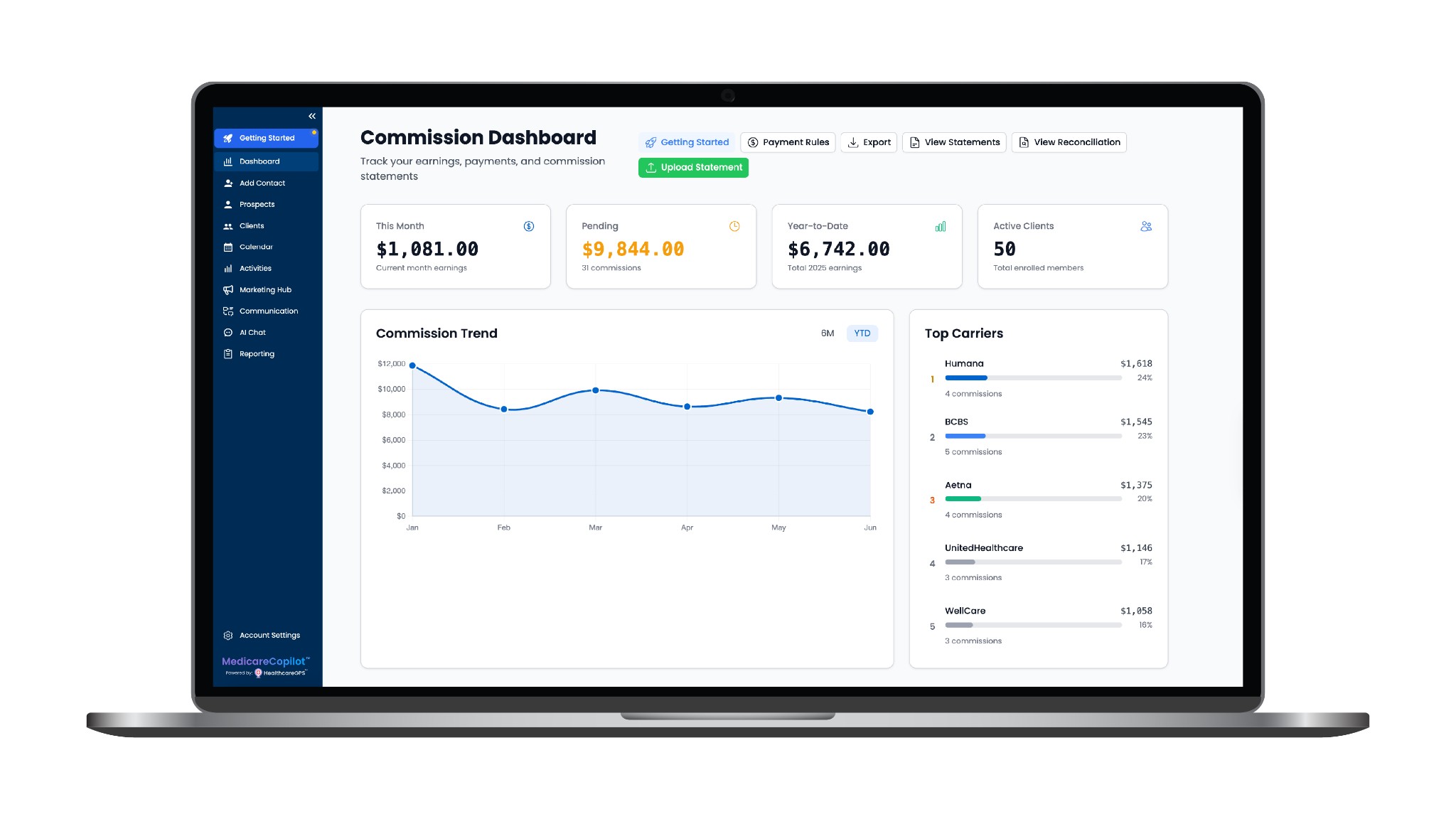 MedicareCopilot communication logs and call management
